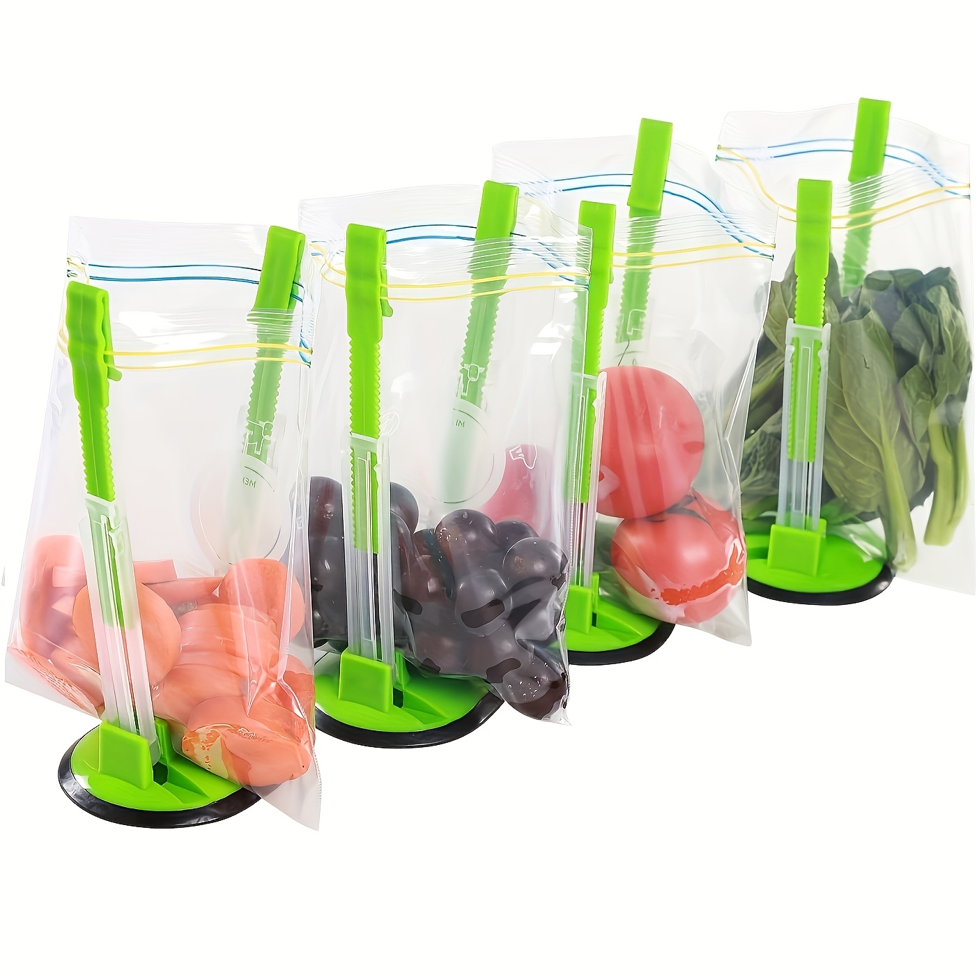 Zipper Bag Holder Plastic Adju - огляд і ціна Kitchen Gadgets Rack Storage