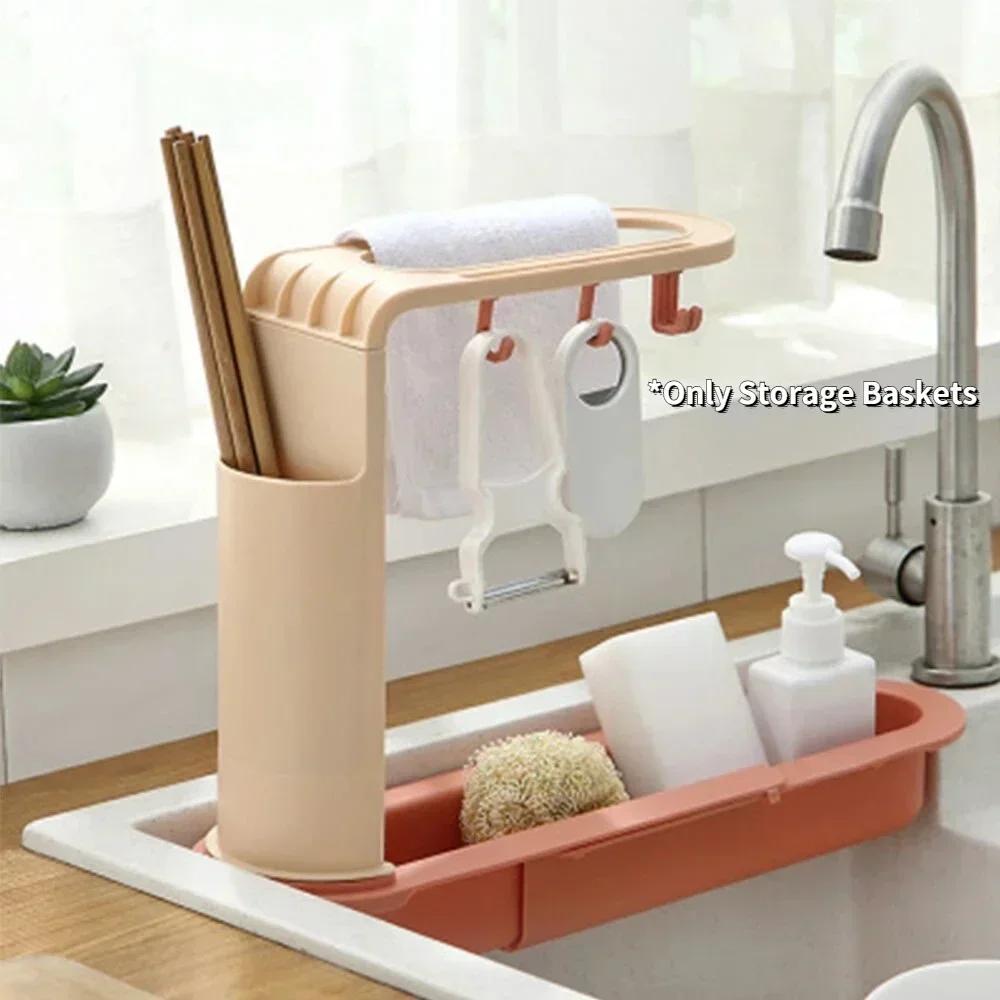 Telescopic Sink Storage Rack M - огляд і ціна Kitchen Gadgets Rack Storage