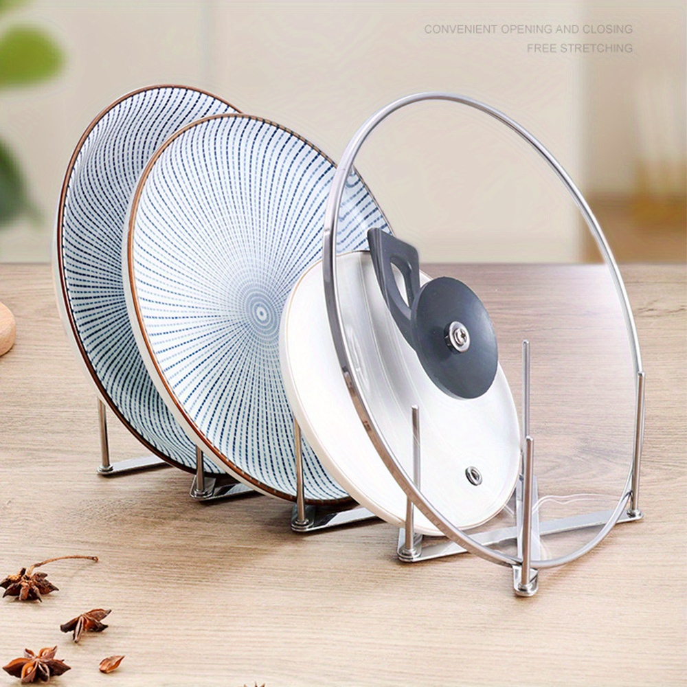Pot Lid Rack Pan Lid Organizer - огляд і ціна Kitchen Gadgets Rack Storage