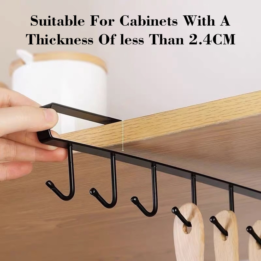 No Drill Under Cabinet Mug Hoo - огляд і ціна Kitchen Gadgets Rack Storage