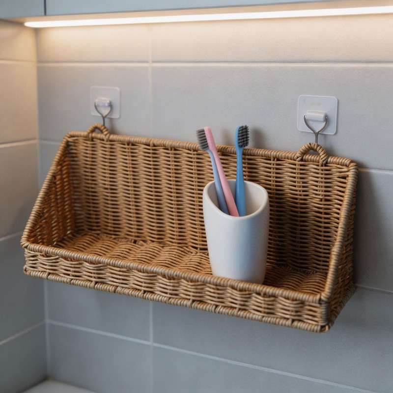 Woven Rattan Hanging Storage B - огляд і ціна Kitchen Gadgets Rack Storage