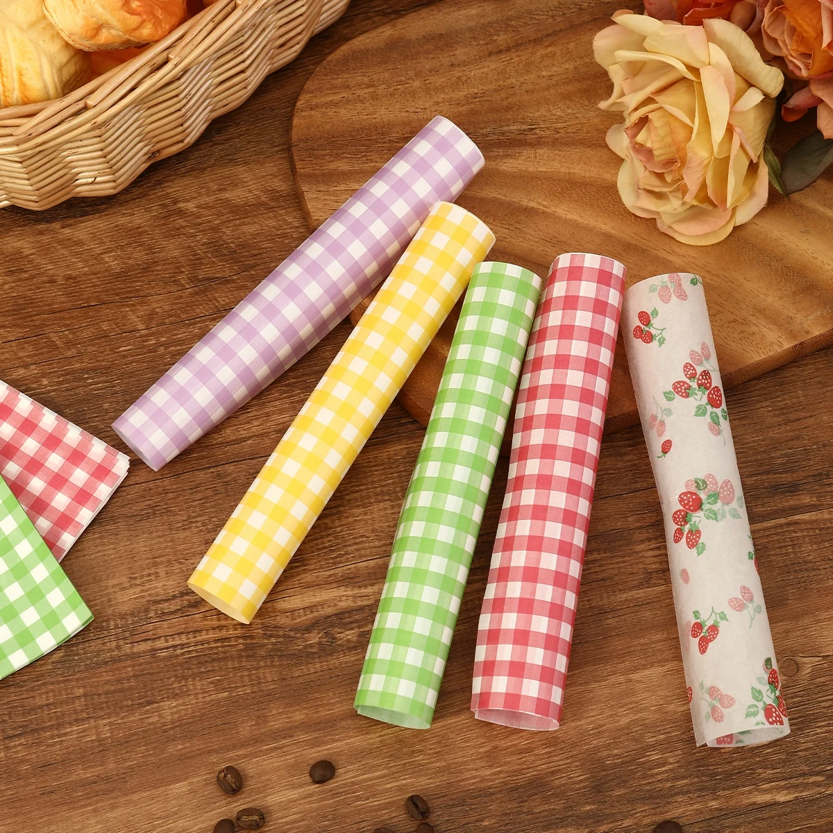 50Pcs Oilproof Wrapping Paper  - огляд і ціна Kitchen Gadgets Gifts