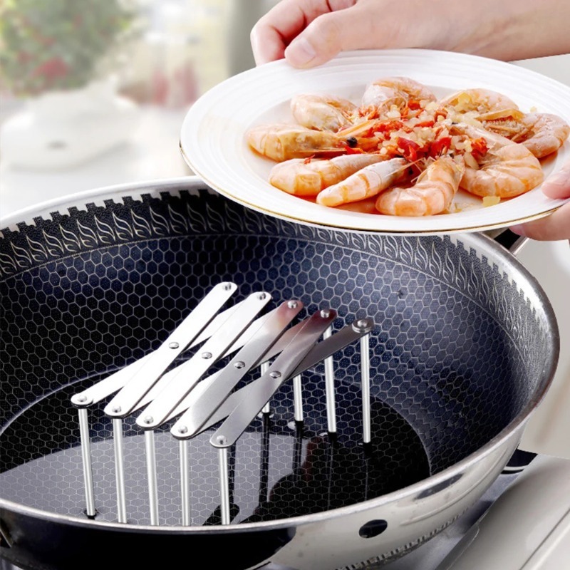 Foldable Stainless Steel Pot L - огляд і ціна Kitchen Gadgets Rack Storage