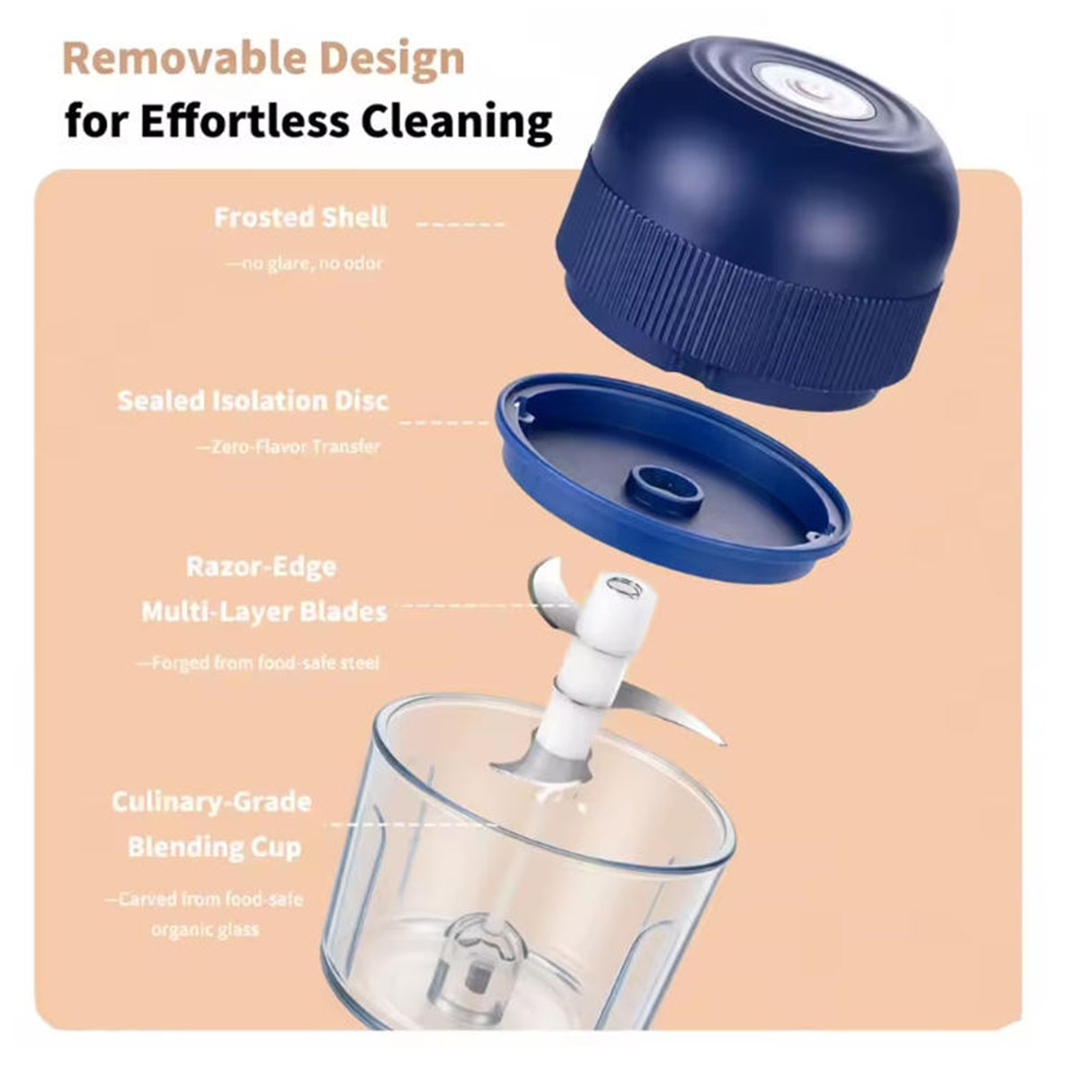 1PC Electric Garlic Chopper Mi - огляд і ціна Kitchen Gadgets Gifts