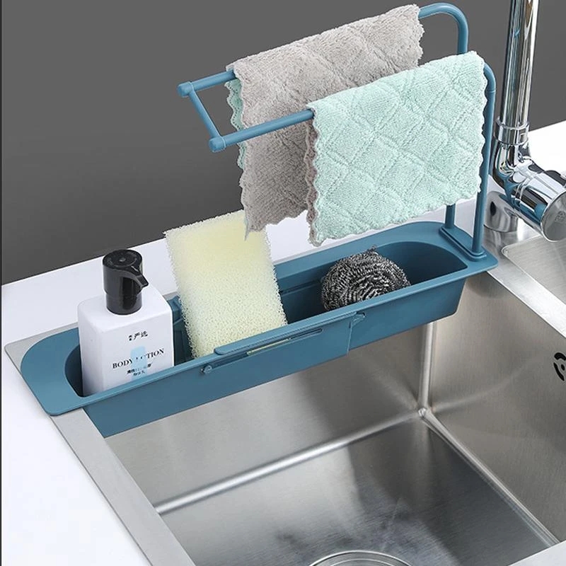 Telescopic Sink Shelf Kitchen  - огляд і ціна Kitchen Gadgets Rack Storage