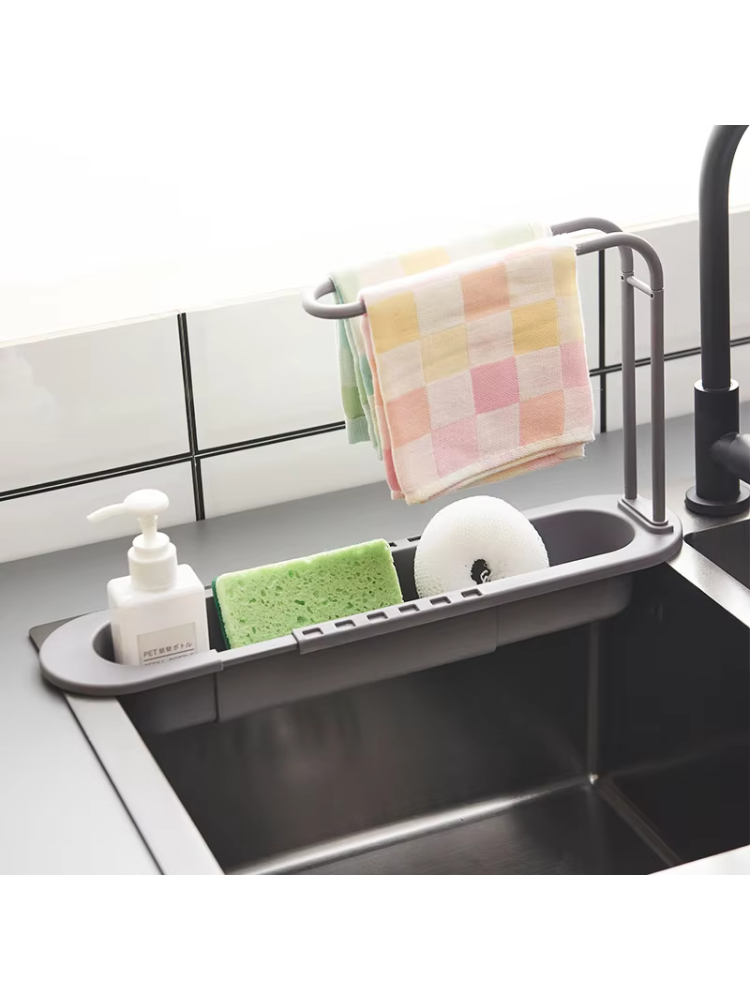 Telescopic Shelf Drain Water R - огляд і ціна Kitchen Gadgets Rack Storage